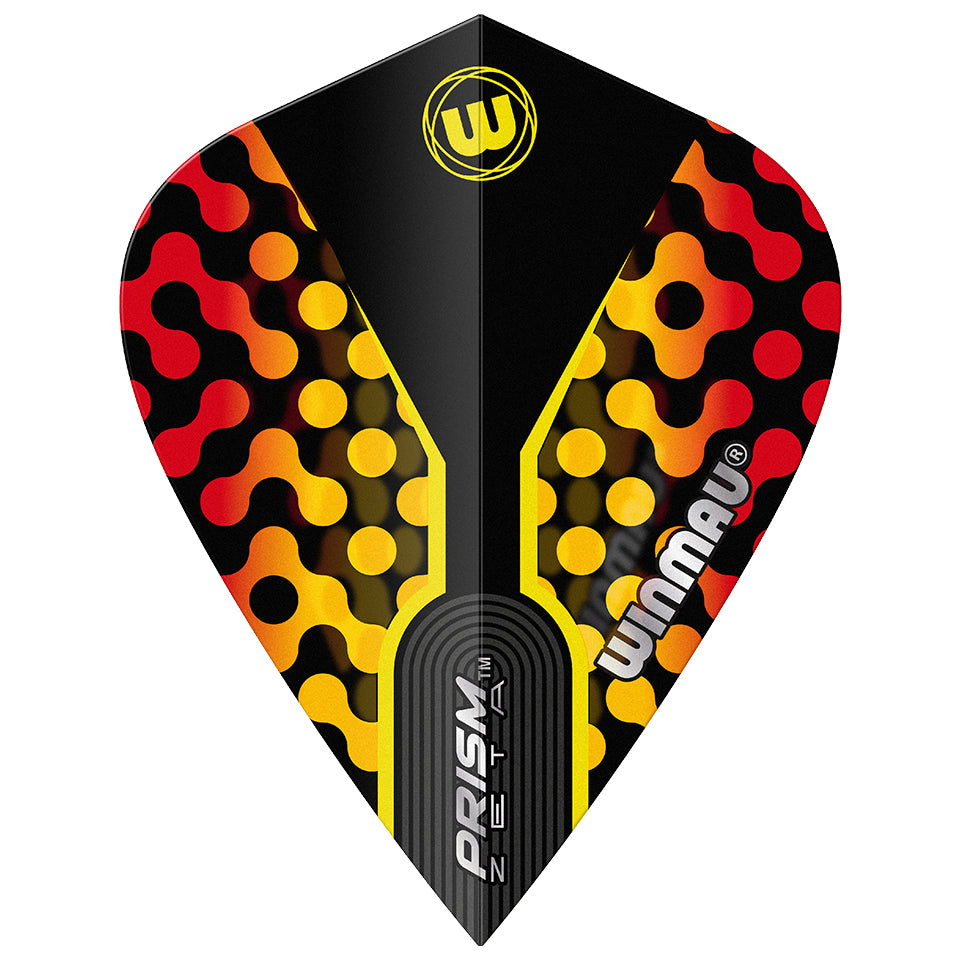 Winmau Prism Zeta Dart Flights - Kite Red/Yellow