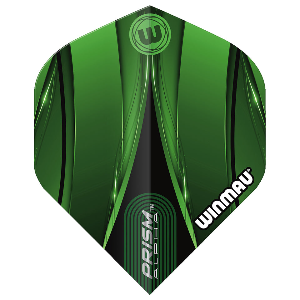 Winmau Prism Alpha Dart Flights Standard Green/Black