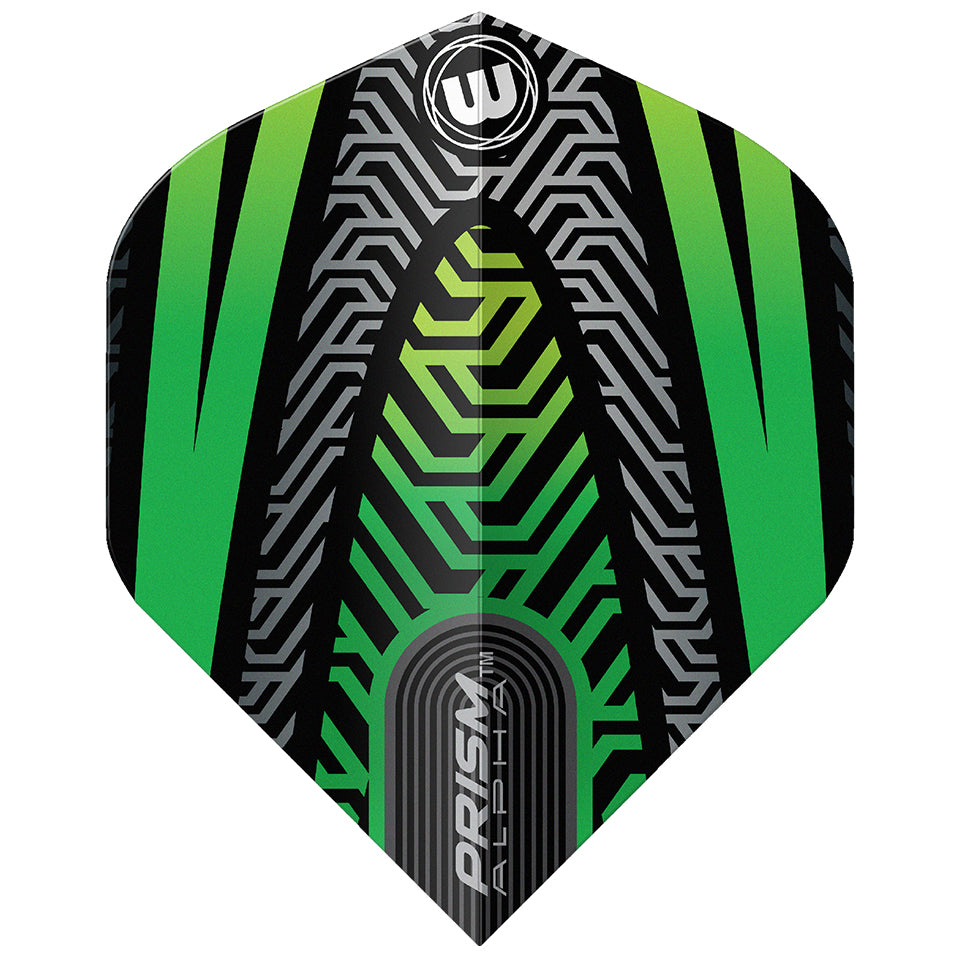 Winmau Prism Alpha Dart Flights - Standard Green