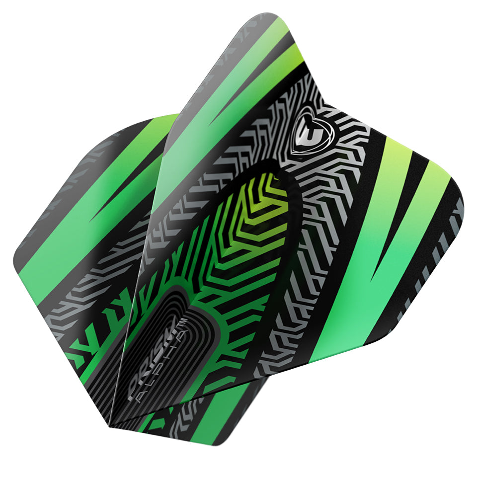 Winmau Prism Alpha Dart Flights - Standard Green