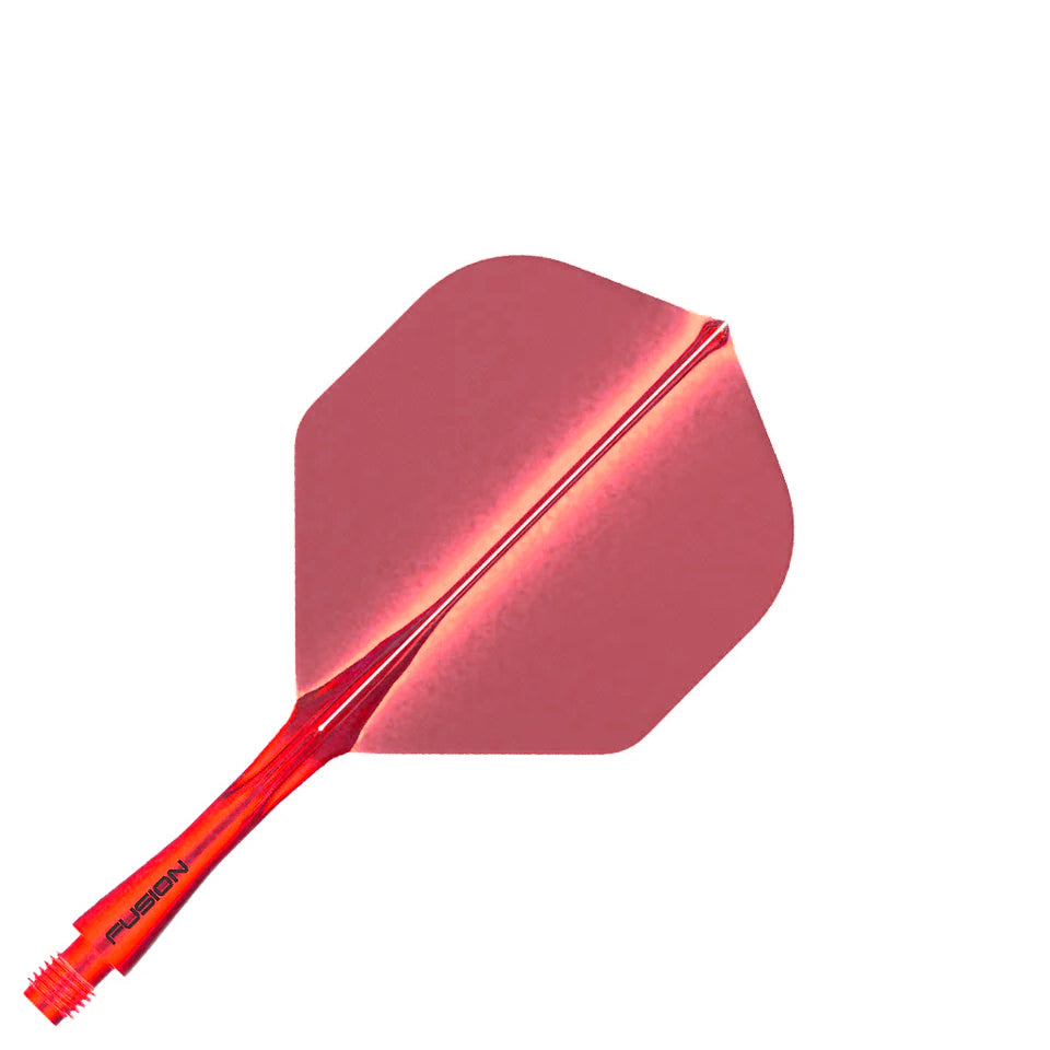 Winmau Fusion Integrated Flight & Shaft System - No2 Short Fluoro Orange