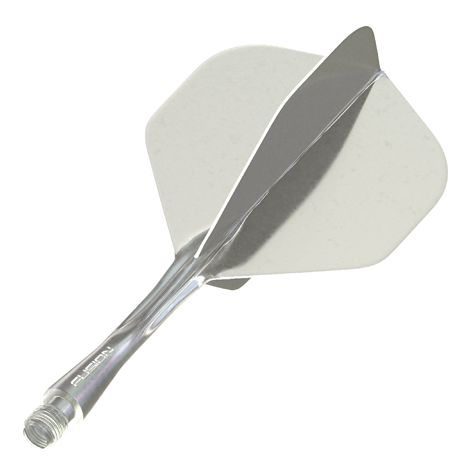 Winmau Fusion Integrated Flight & Shaft System - No2 Intermediate Dark Grey Smoke