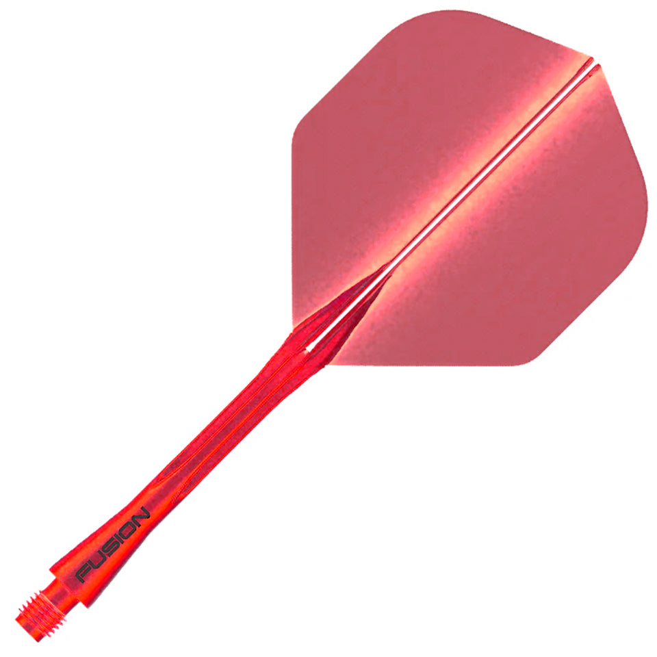 Winmau Fusion Integrated Flight & Shaft System - No2 Medium Fluoro Orange