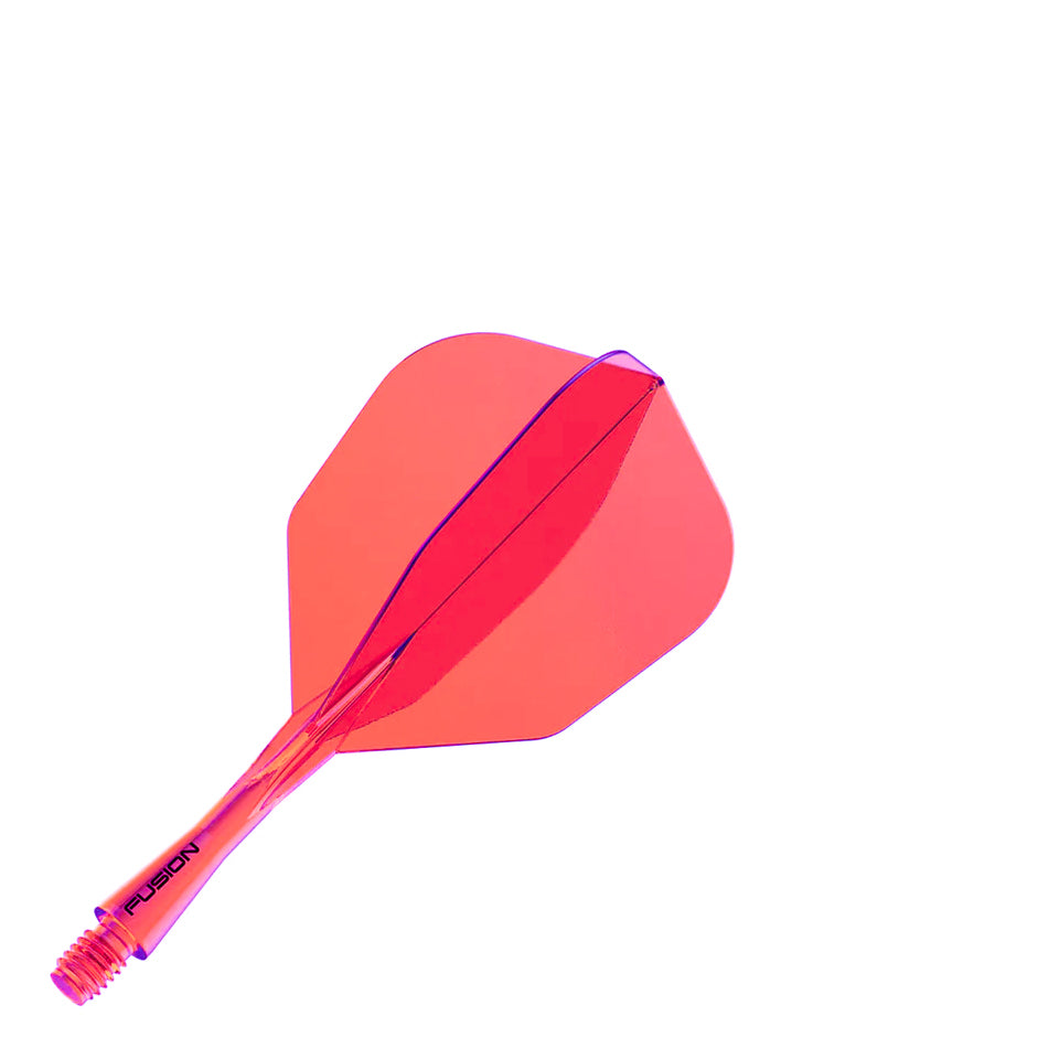 Winmau Fusion Integrated Flight & Shaft System - No6 Short Neon Orange