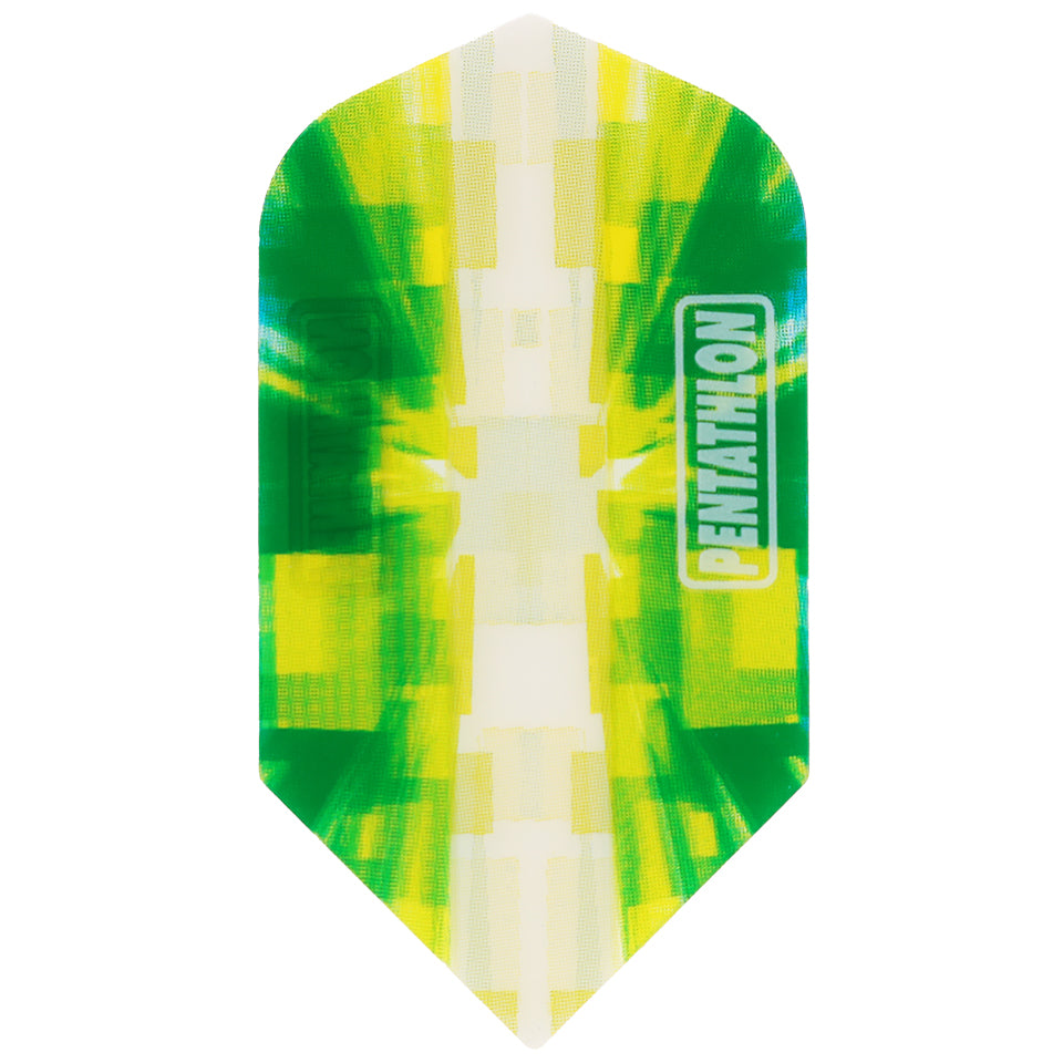 Pentathlon Vizion Burst Dart Flights - Slim Green