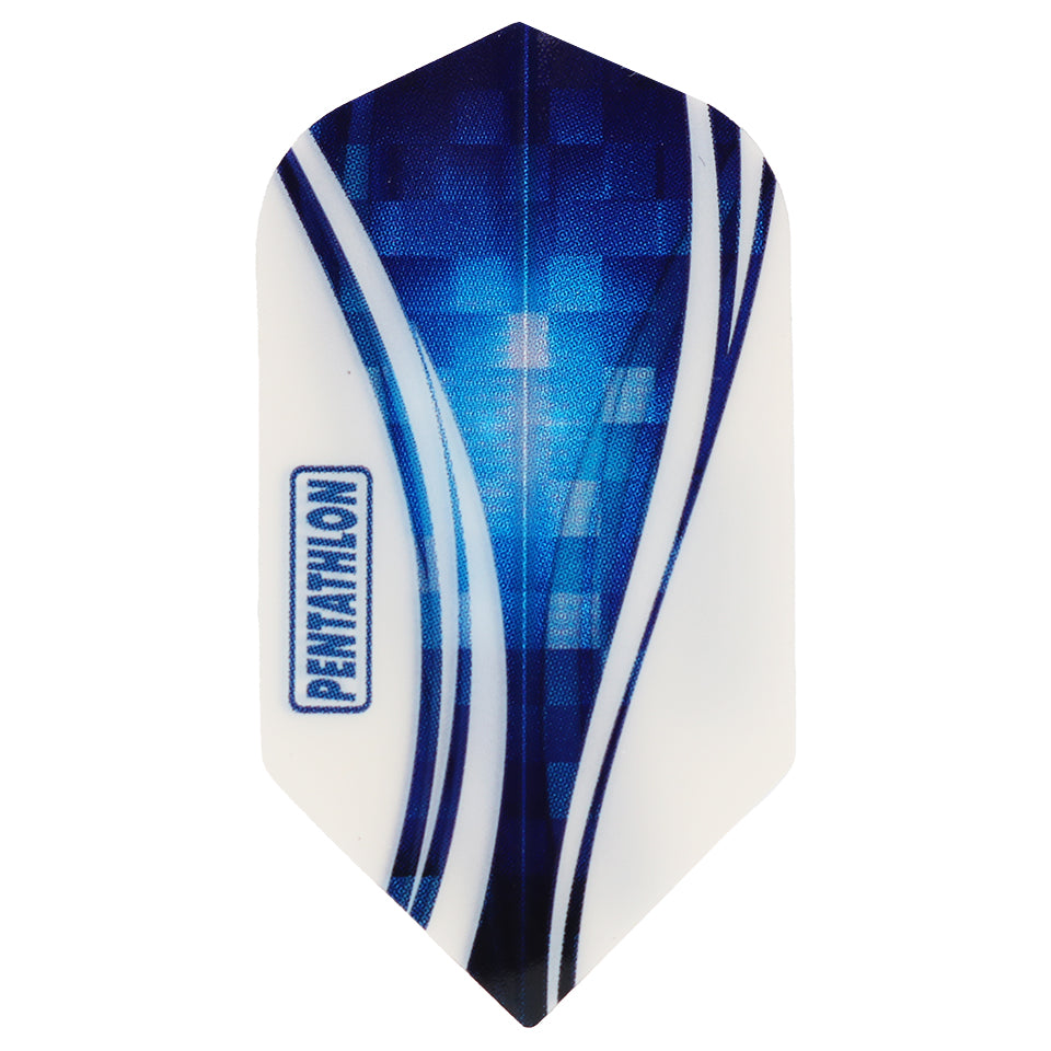 Pentathlon Vizion Wave Dart Flights - Slim Blue