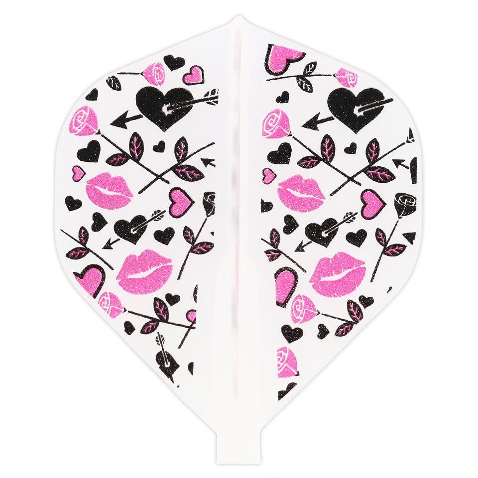 Fit Flight Love Struck Darts Flights - Standard Natural