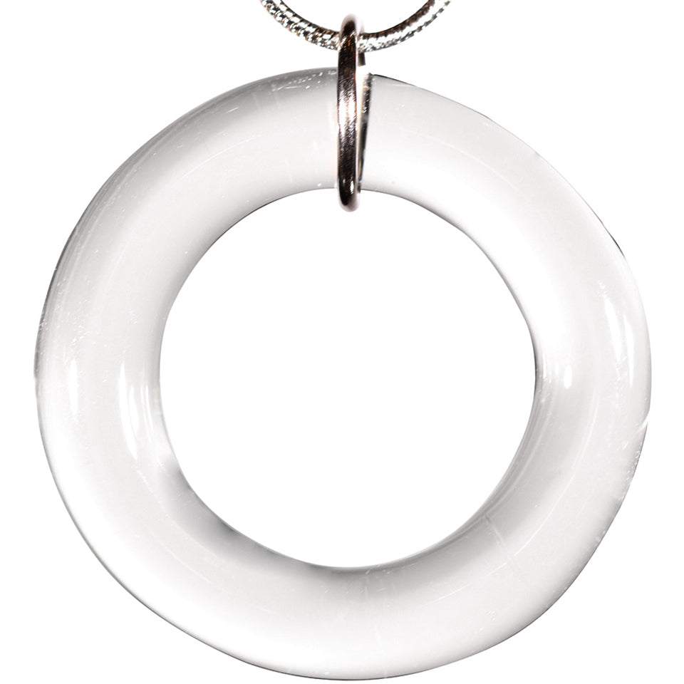 Lucky Blown Glass Dart Ring - Diamond