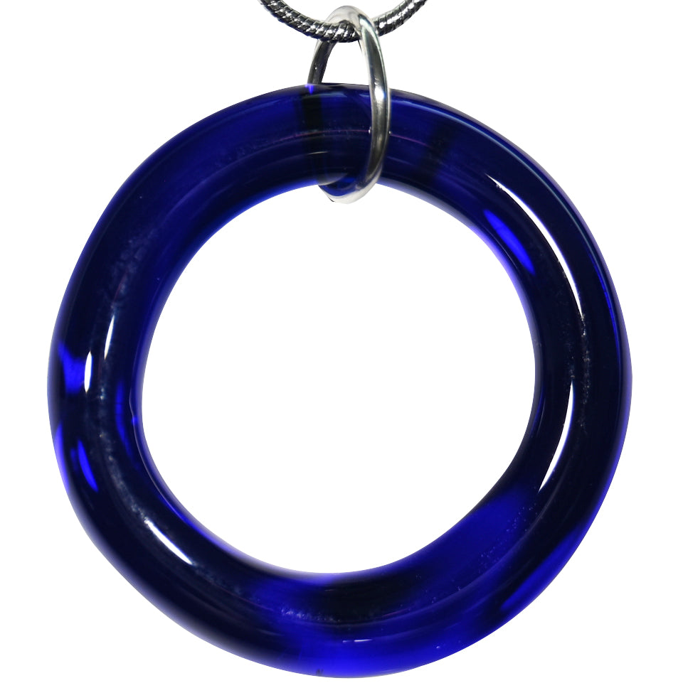 Lucky Blown Glass Dart Ring - Sapphire