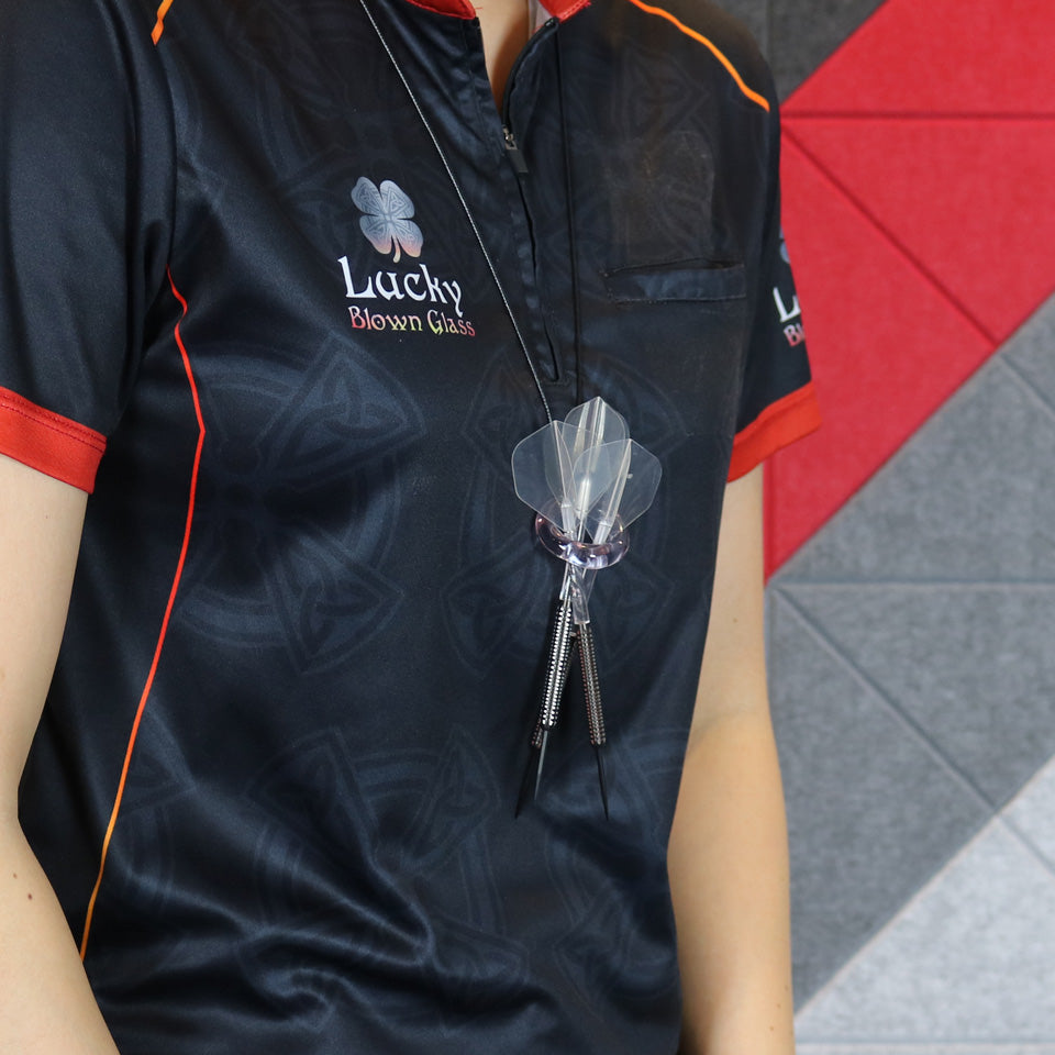 Lucky Blown Glass Dart Ring - Amethyst