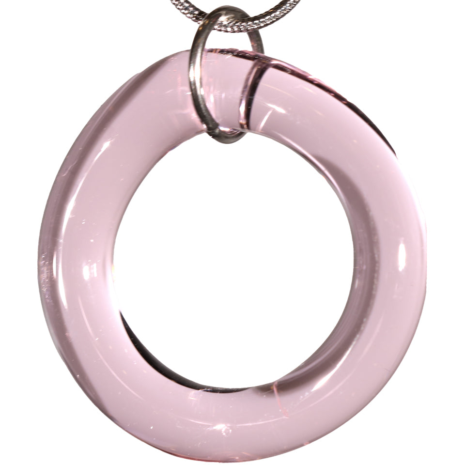 Lucky Blown Glass Dart Ring - Pink Diamond