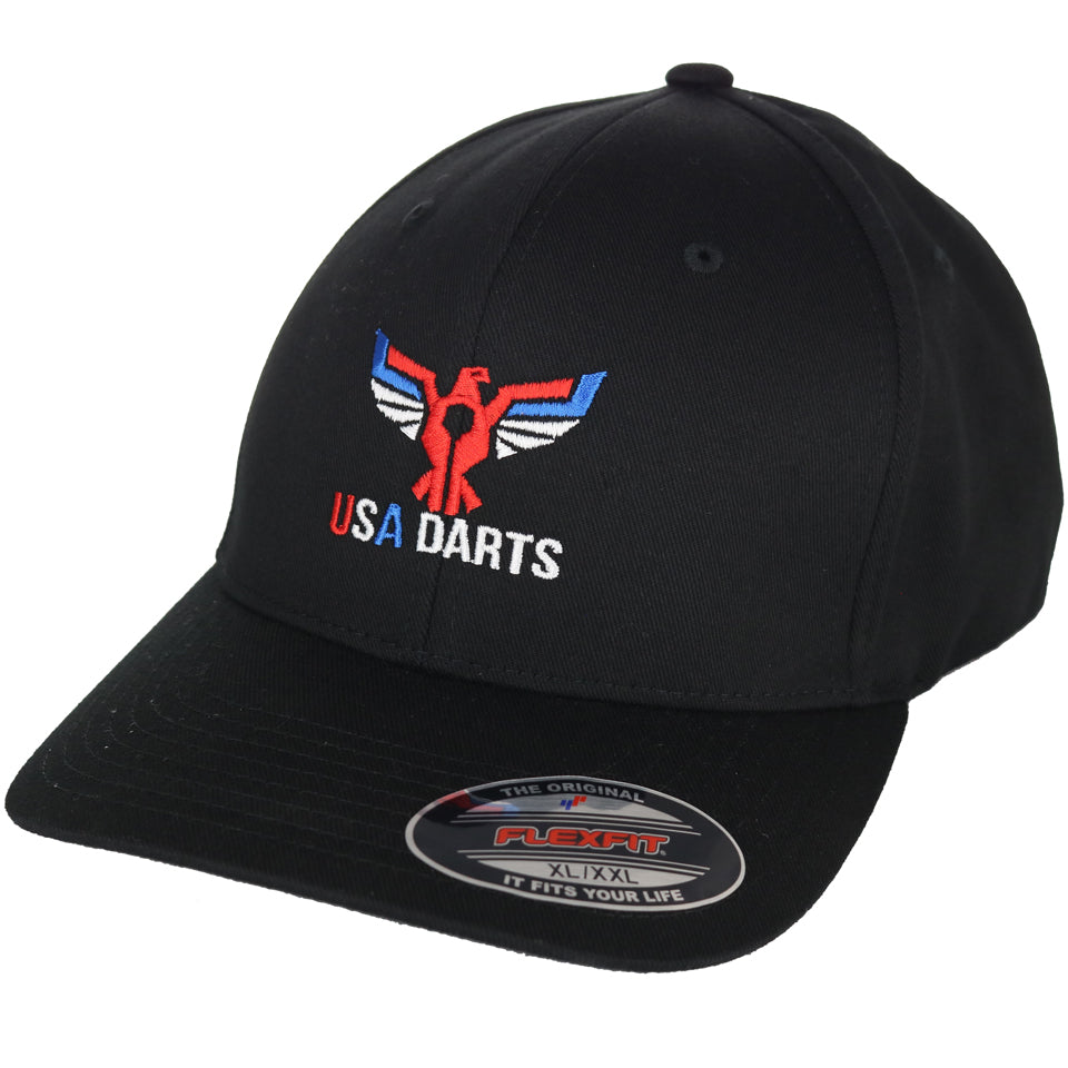 Darts Wooly Black Flexfit XL/XXL USA 6277 - Combed Hat