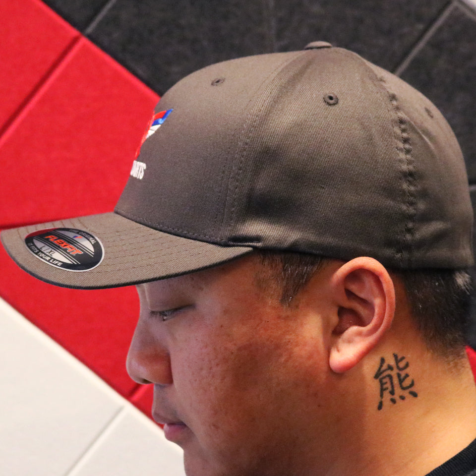 USA Darts Flexfit 6277 Wooly Combed Hat - Charcoal Gray L/XL