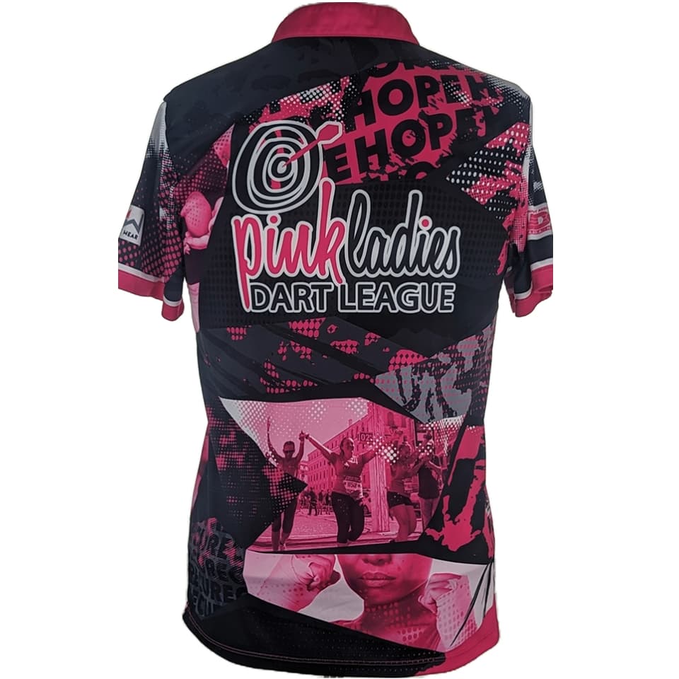 Magic Wear Pink Ladies Dart League Fight Hope Cure Jersey