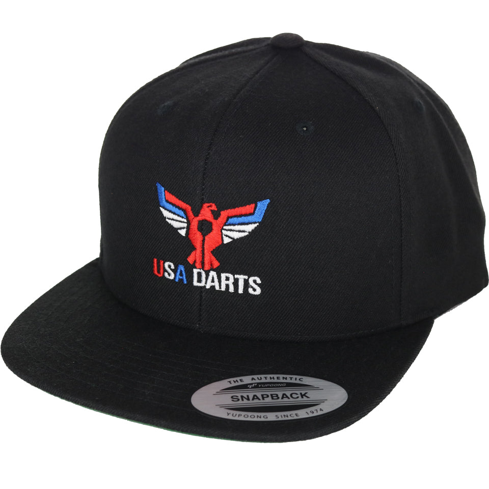 USA Darts Yupoong 6089 Hat - Snapback Black