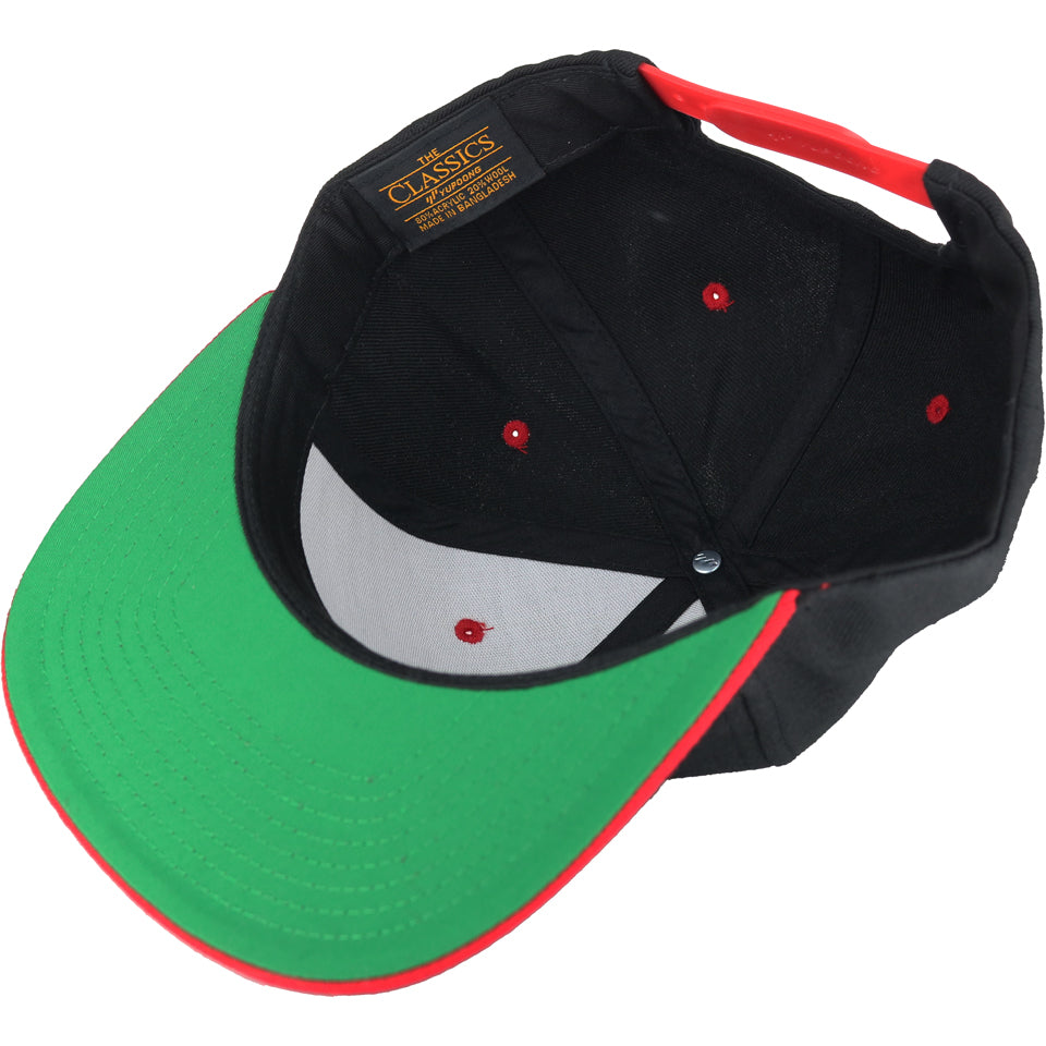 USA Darts Yupoong 6089 Snapback Hat - Black/Red