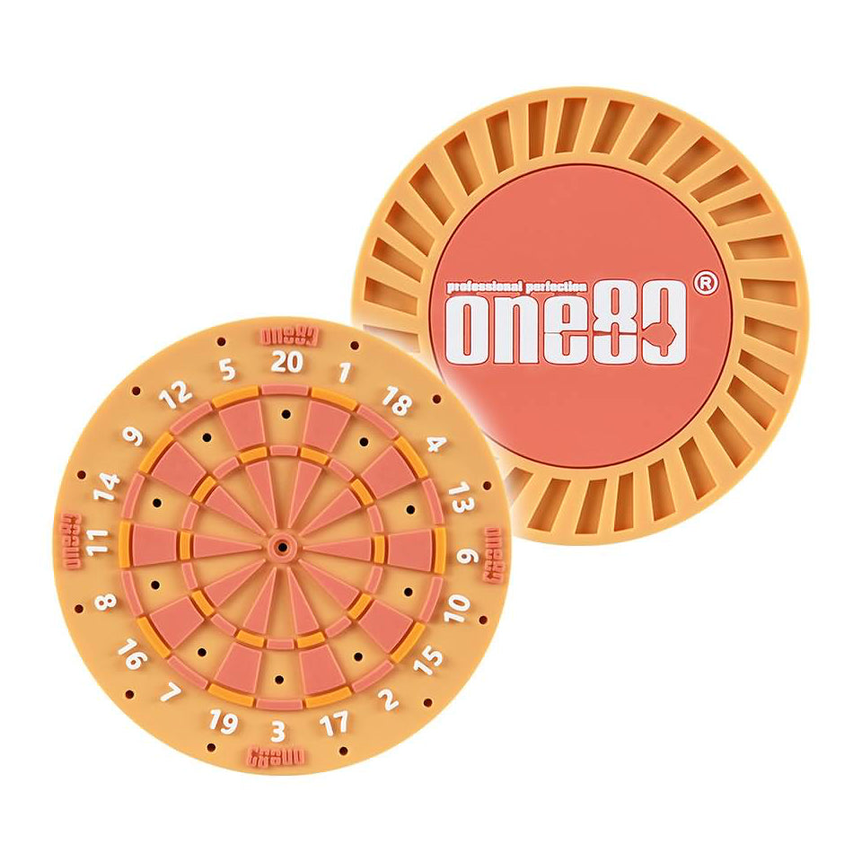 One80 Rubber Dartboard Dart Holder - Peach
