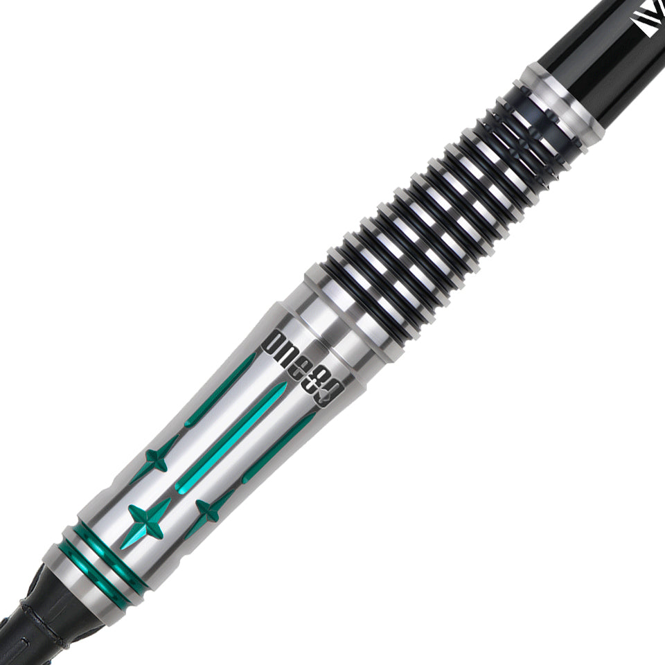 One80 Saori Miyamoto Rebirth lll Soft Tip Darts - 21gm Black Emerald
