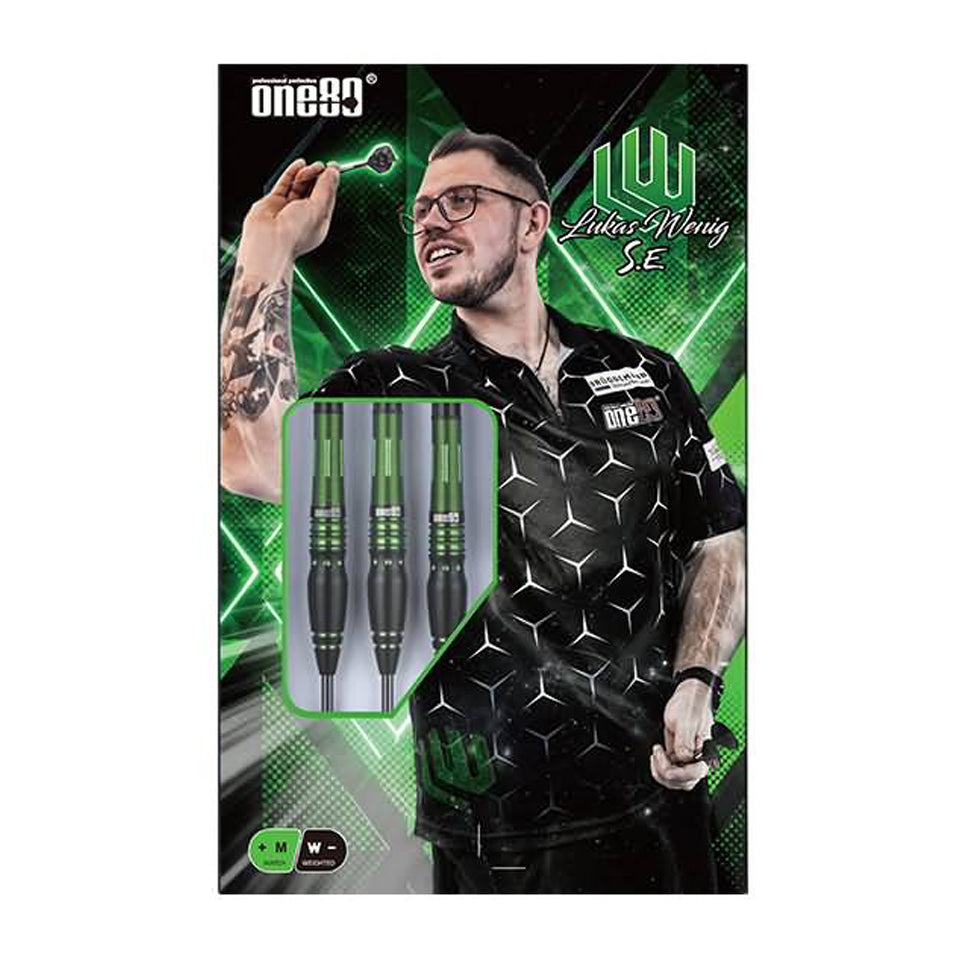 One80 Lukas Wenig SE Steel Tip Darts - 22gm
