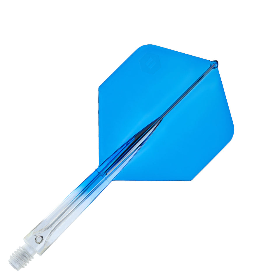 Unicorn Forge Integrated Flight and Shaft System - Plus Medium Clear & Blue