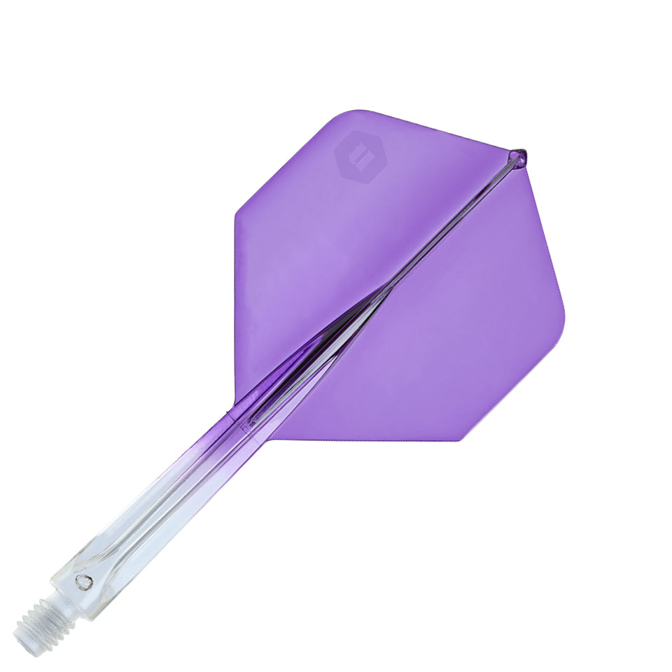 Unicorn Forge Integrated Flight and Shaft System - Plus Medium Clear & Purple