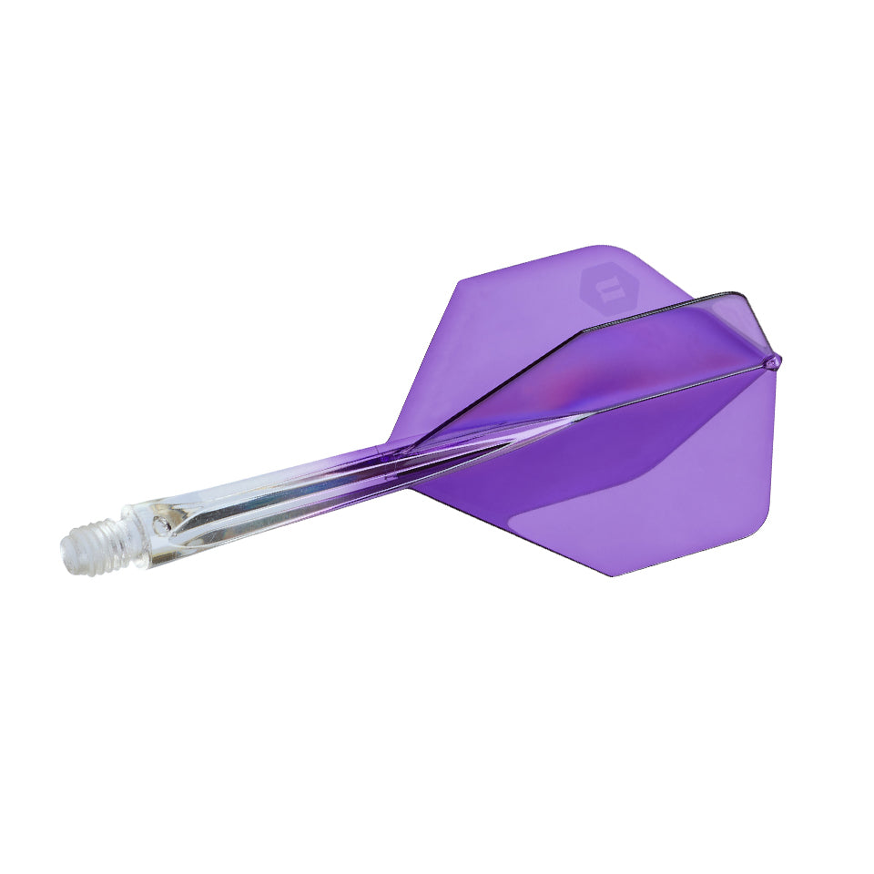 Unicorn Forge Integrated Flight and Shaft System - Plus Medium Clear & Purple