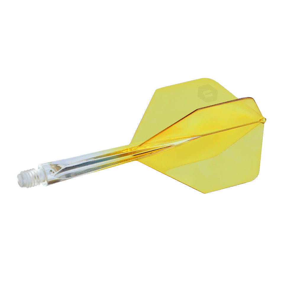 Unicorn Forge Integrated Flight and Shaft System - Plus Medium Clear & Yellow