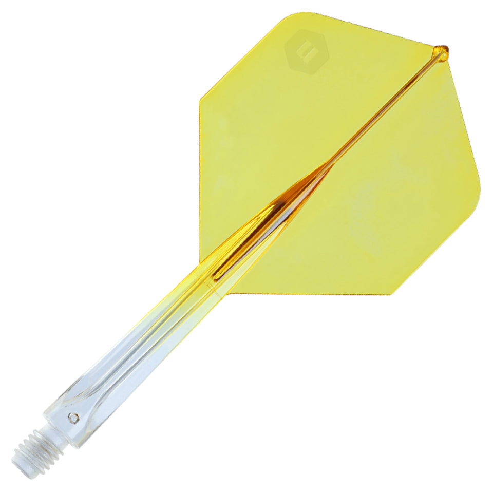 Unicorn Forge Integrated Flight and Shaft System - Plus Long Clear & Yellow
