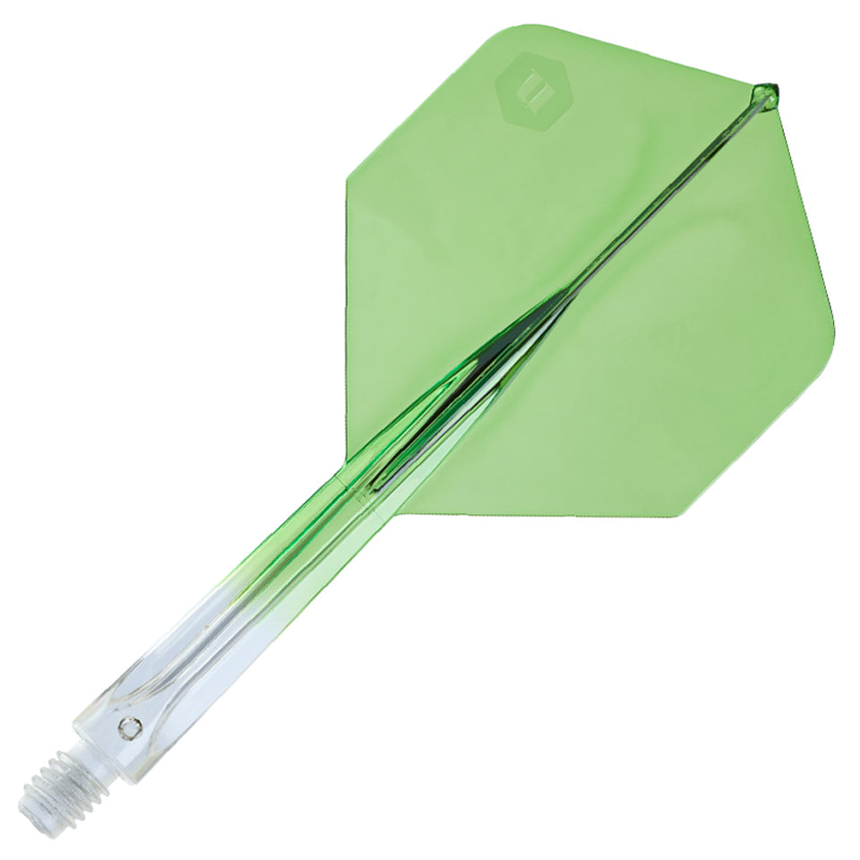 Unicorn Forge Integrated Flight and Shaft System - Plus Long Clear & Green
