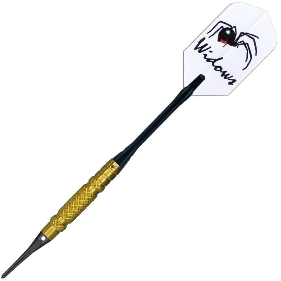Laserdarts Gold Widow Knurled Soft Tip Darts - 16gm
