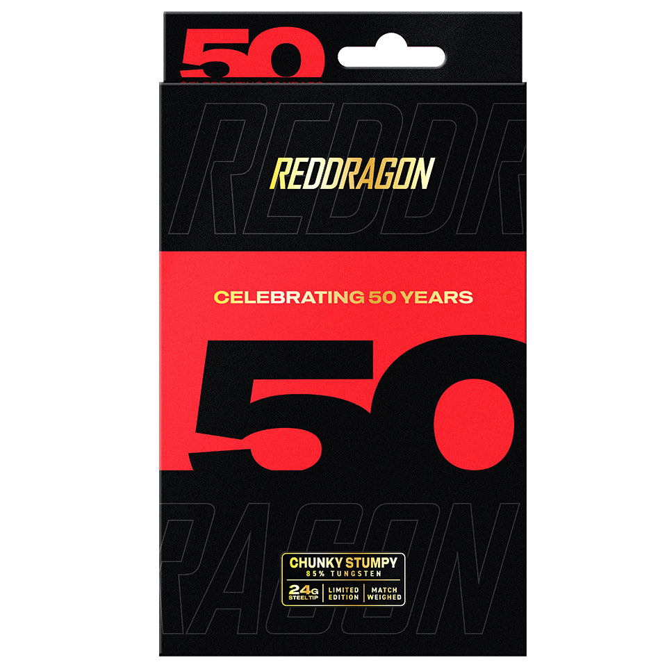 Red Dragon Chunky Stumpy 3 Steel Tip Darts - 24gm