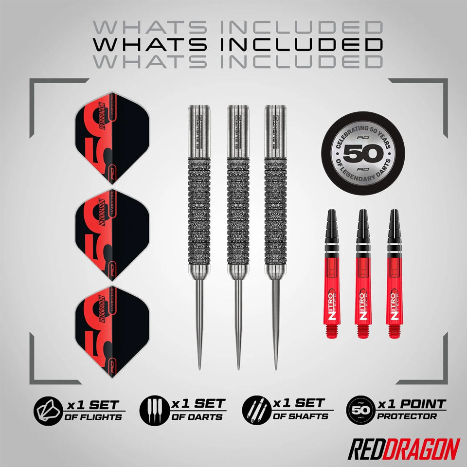 Red Dragon Element6 B Steel Tip Darts - 24gm