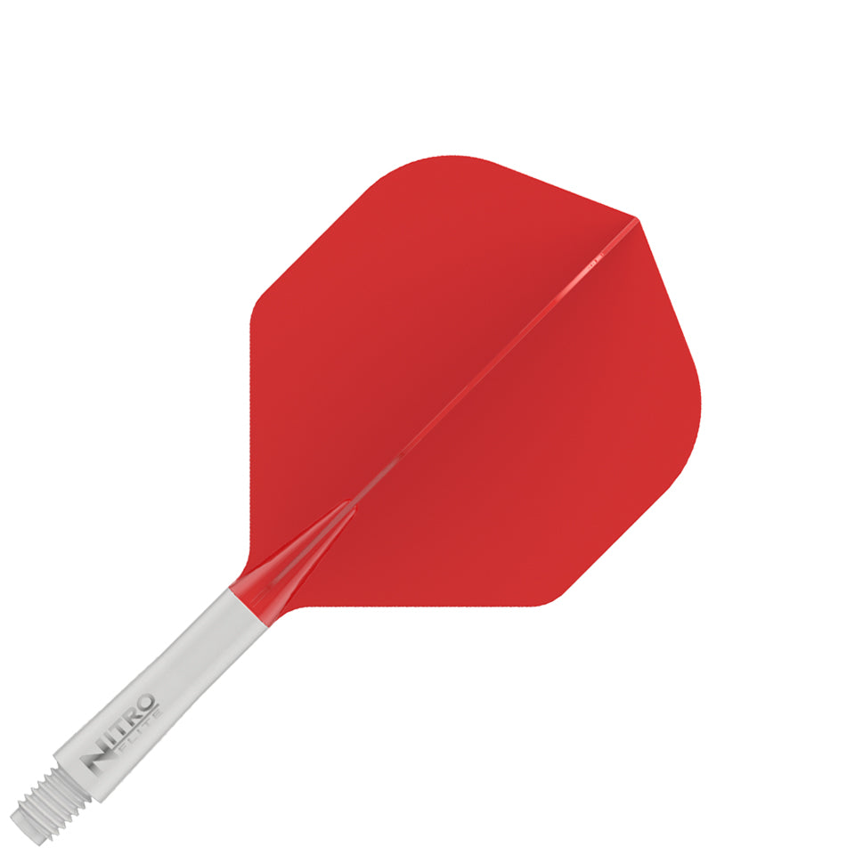 Red Dragon Nitro Flite Integrated Flight and Shaft System - No2 Short White & Red