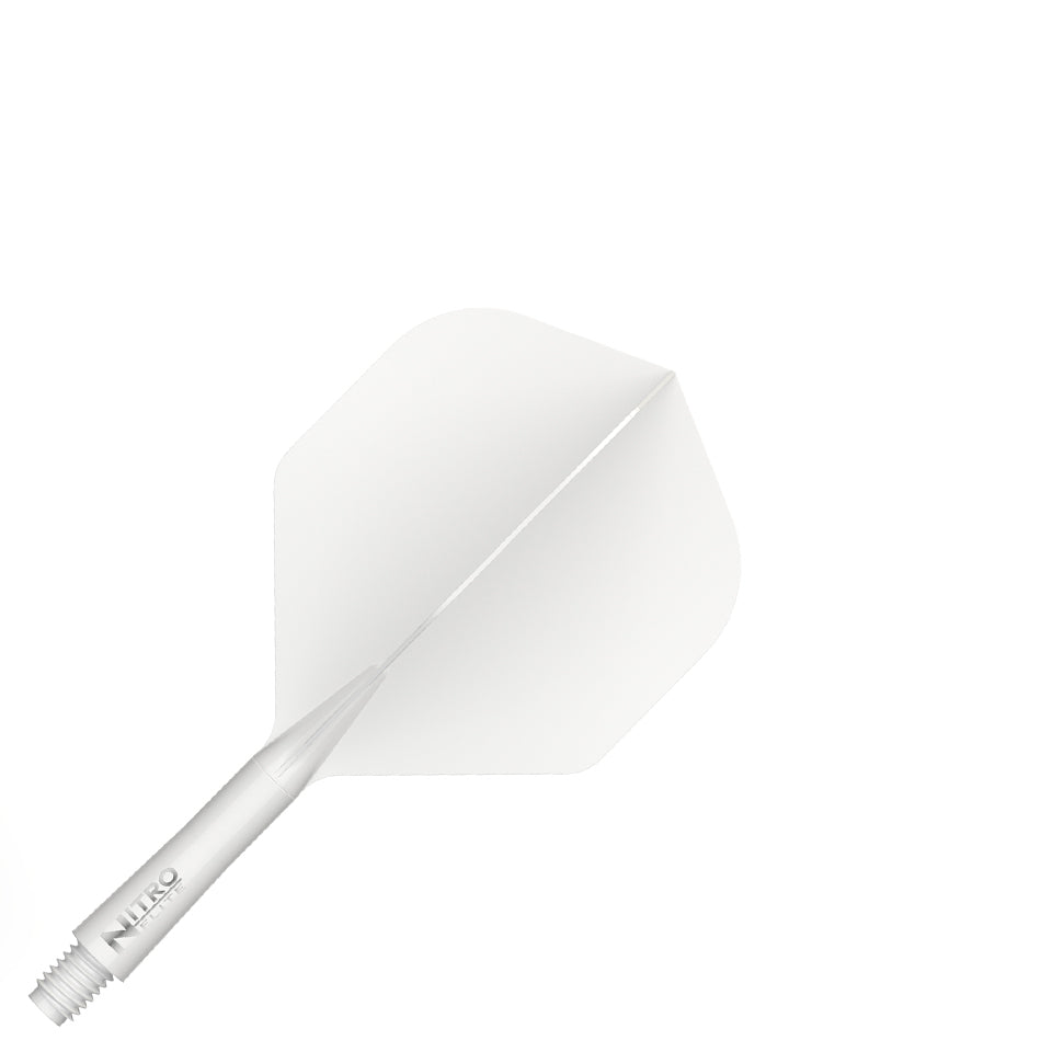 Red Dragon Nitro Flite Integrated Flight & Shaft System - No2 Short White