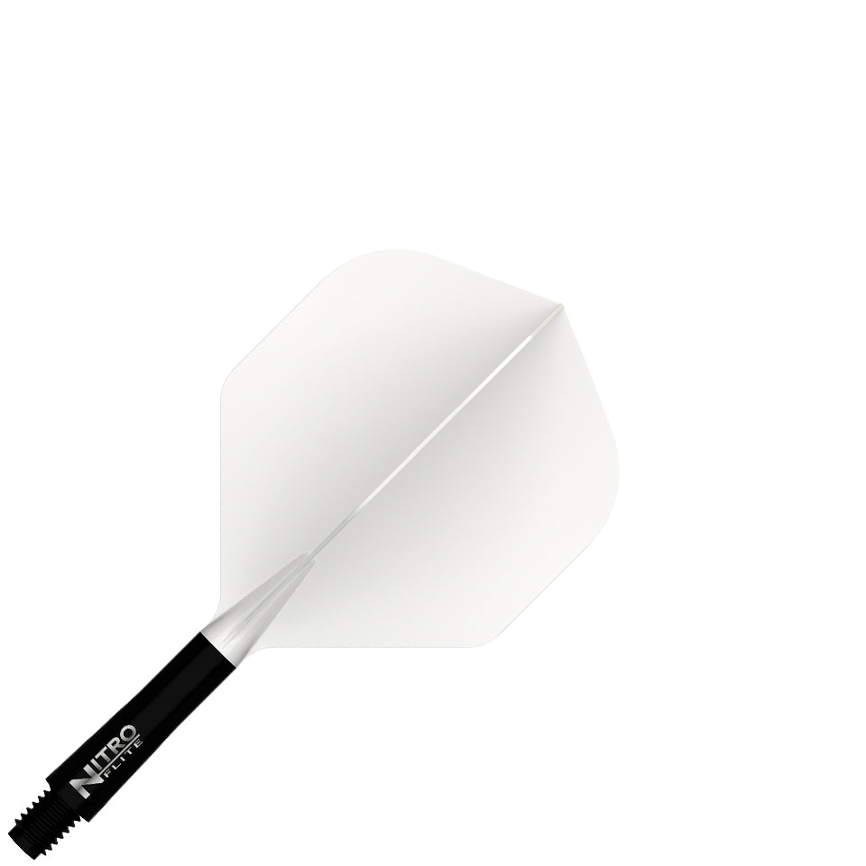 Red Dragon Nitro Flite Integrated Flight & Shaft System - No2 Short Black & White