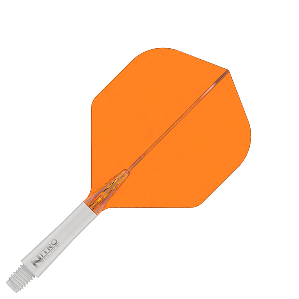 Red Dragon Nitro Flite Integrated Flight & Shaft System - No2 Intermediate White & Orange