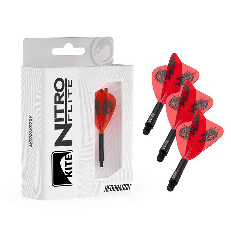 Red Dragon Jonny Clayton Nitro Flite Integrated Flight & Shaft System - Kite Intermediate