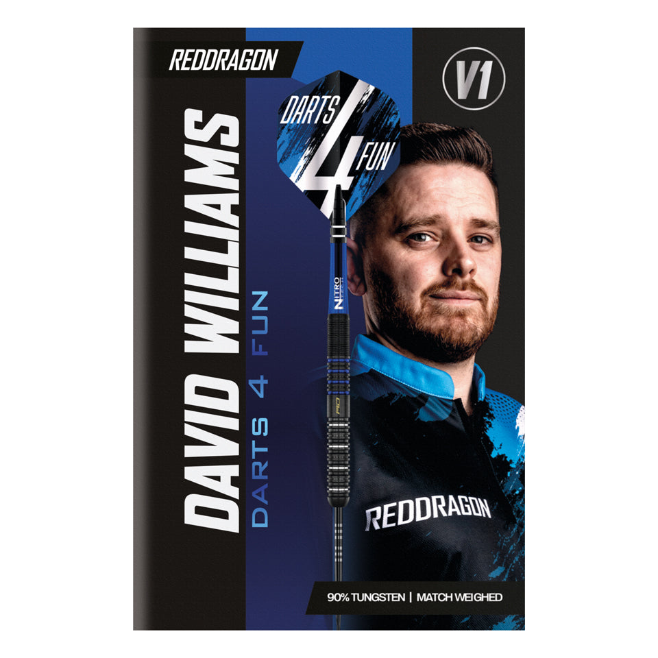 Red Dragon David Williams V1 Steel Tip Darts - 23gm