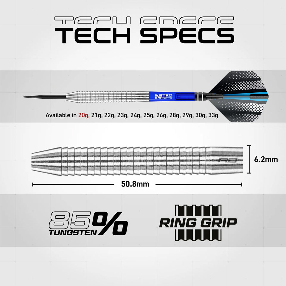 Red Dragon Razor Edge Original Steel Tip Darts - 22gm