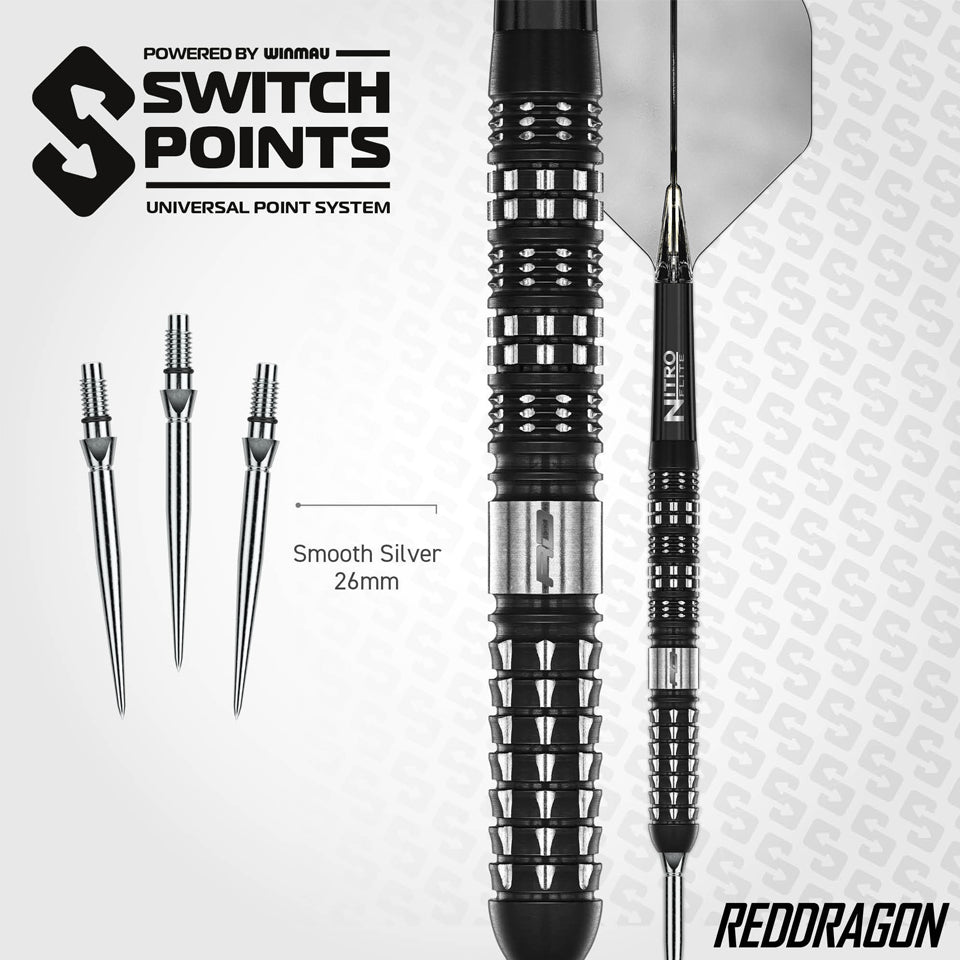 Red Dragon Recon Parallel Switch Point Steel Tip Darts - 22gm