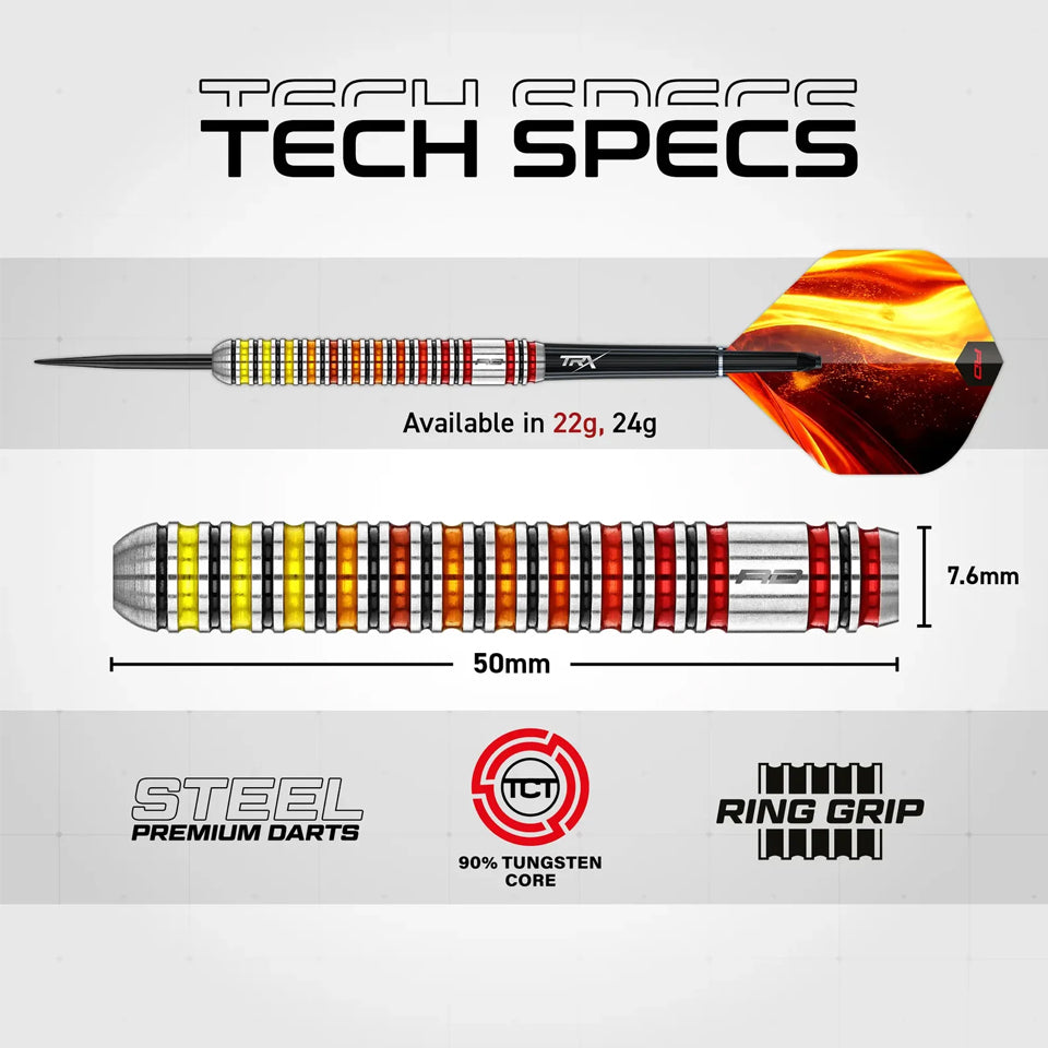 Red Dragon Furnace Steel Tip Darts - 22gm