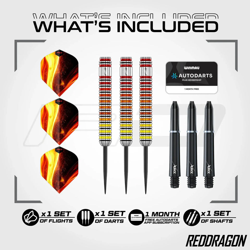 Red Dragon Furnace Steel Tip Darts - 22gm