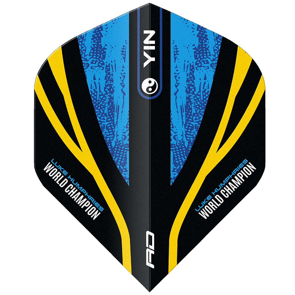 Red Dragon Luke Humphries World Champion Yin Yang Dart Flights - Blue & Gold