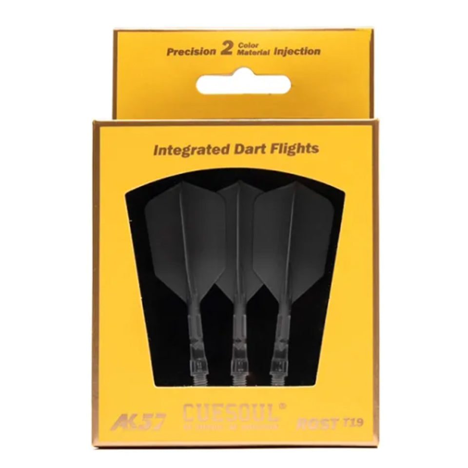 Cuesoul Rost T19 Integrated Dart Flights - Slim Grey (M) 28mm