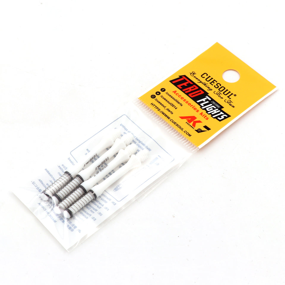 Cuesoul Tero AK7 Slim Dart Shafts - B 32mm White