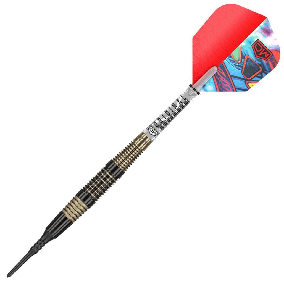 Dart World Flash Back Soft Tip Darts - 20gm Black