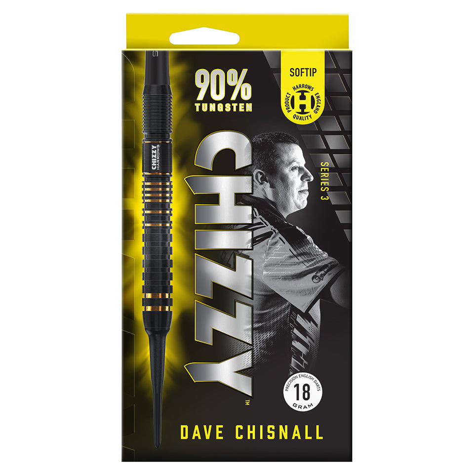 Harrows Dave Chisnall Chizzy Series 3 Soft Tip Darts - 18gm