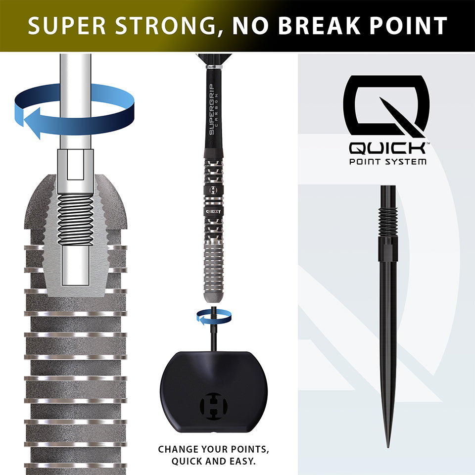 Harrows Dave Chisnall Chizzy Series 4 Quick Point Steel Tip Darts - 22gm