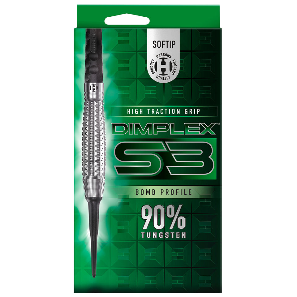 Harrows Dimplex S3 Bomb Soft Tip Darts - 20gm
