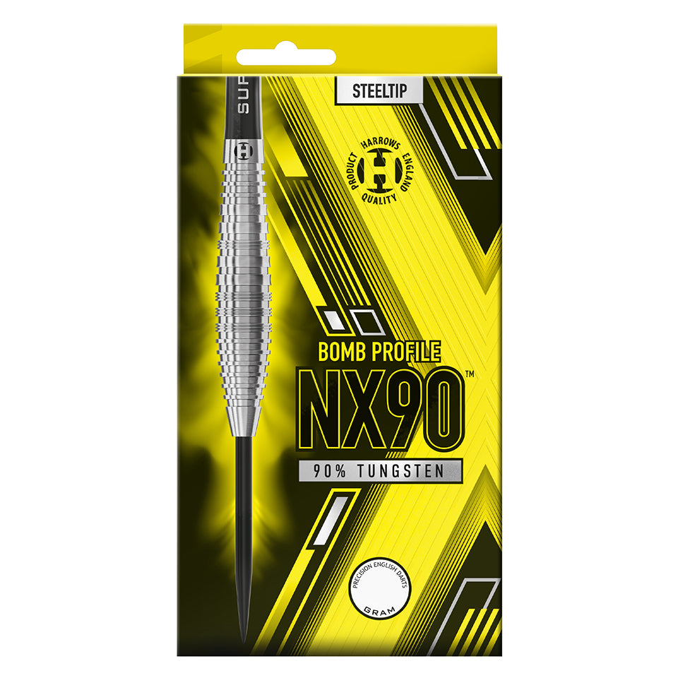 Harrows NX90 Bomb Steel Tip Darts - 25gm
